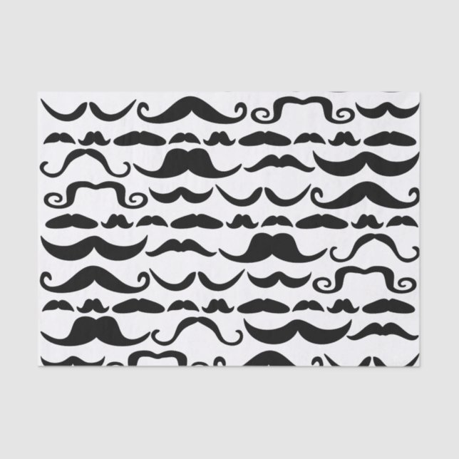 Papel De Seda Padrão de bigode (Frente )