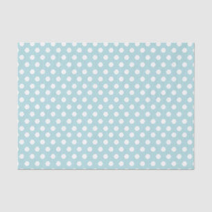 Papel De Seda Padrão de Bola Branca e Azul