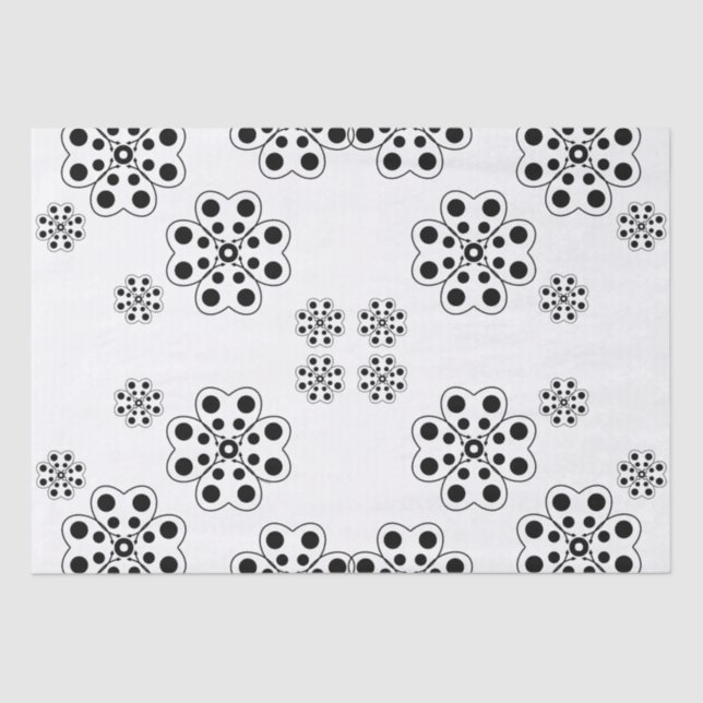 Papel De Seda Padrão de bolinhas (Frente )