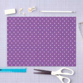 Papel De Seda Padrão de bolinhas fundo roxo sem costura