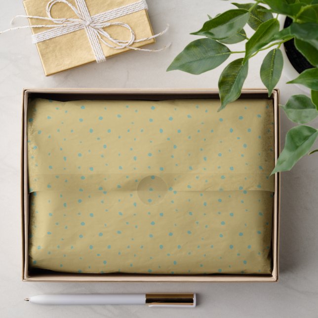 Papel De Seda Padrão de Bolinhas Sutil (Presente)