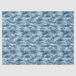 Papel De Seda Padrão de camuflagem pixelada militar azul