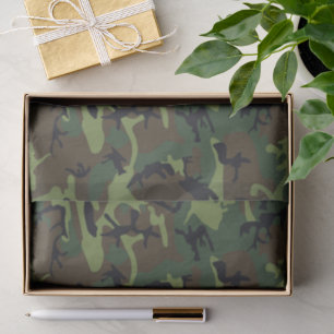 Papel De Seda Padrão de Camuflagem Verde, Padrão Militar, Exérci