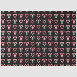 Papel De Seda Padrão de Cane de Doces de Natal