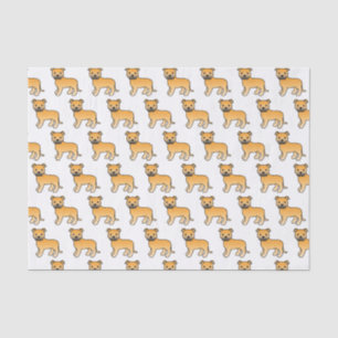 Papel De Seda Padrão de Cão de Cartoon de Estilo Inglês