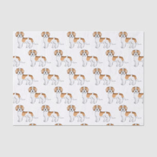 Papel De Seda Padrão De Cão De Mini Goldendoodle De Arpricot A P
