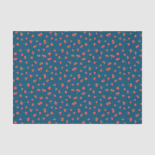 Papel De Seda Padrão de cereja doce no azul escuro