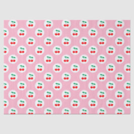 Papel De Seda Padrão de Cereja – Presente & Decoração de Frutas 