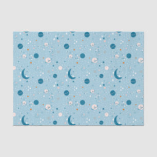 Papel De Seda Padrão de Céu Azul e Espaço