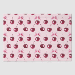 Papel De Seda Padrão de Cherries Coquette