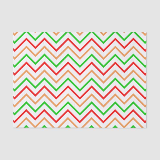Papel De Seda Padrão de Chevron de Luz na Moda (Frente )