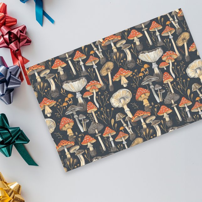 Papel De Seda Padrão de Cogumelo (Criador carregado)