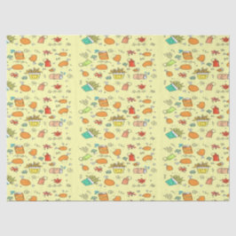 Papel De Seda Padrão de Comida e bebida