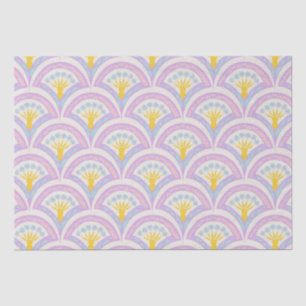 Papel De Seda padrão de concha em cores pastel