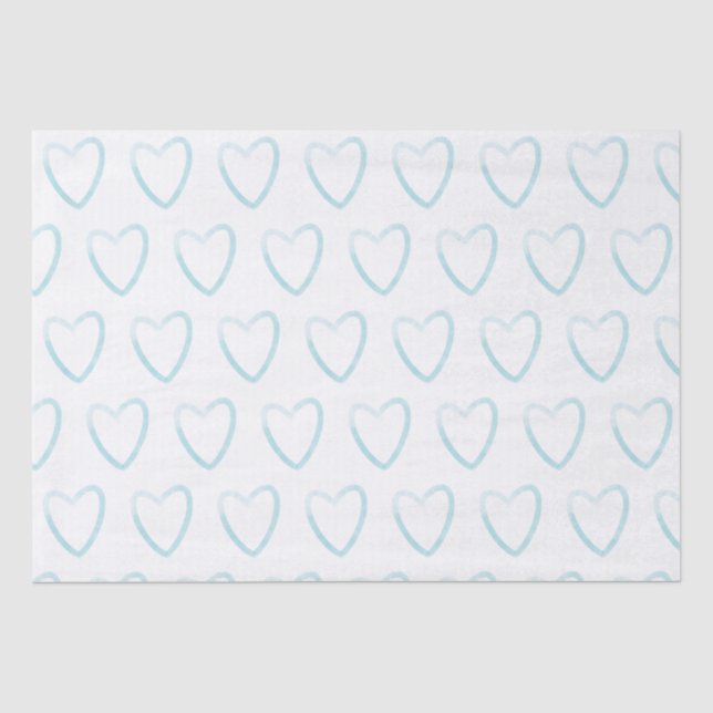 Papel De Seda Padrão de Coração de Casamento Bonito  (Frente )