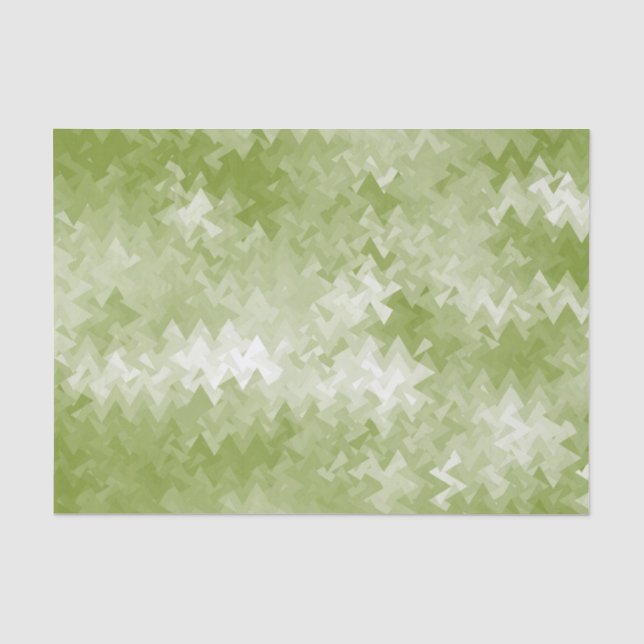 Papel De Seda Padrão de Cristal Verde Limão (Frente )