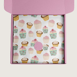 Papel De Seda Padrão de Cupcake