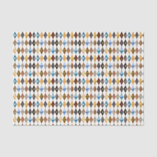 Papel De Seda Padrão de Diamante Harlequim Aquarela Celestial