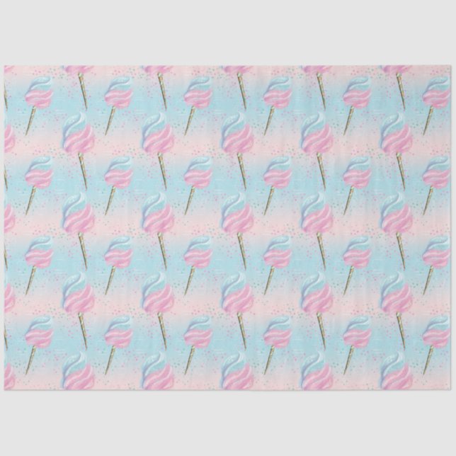 Papel De Seda Padrão de Doces e Açúcar (Frente )