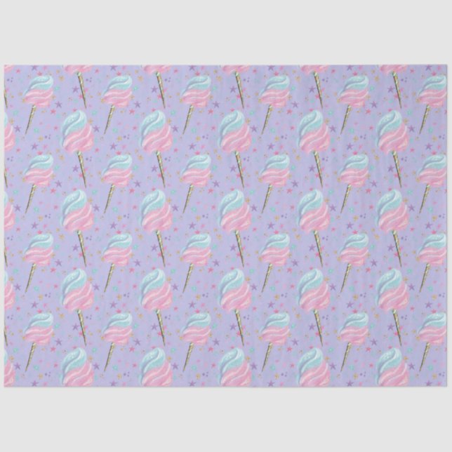 Papel De Seda Padrão de Doces e Açúcar (Frente )