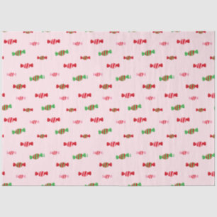 Papel De Seda Padrão de doces natalinos