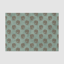Papel De Seda Padrão de Dragão Vintage