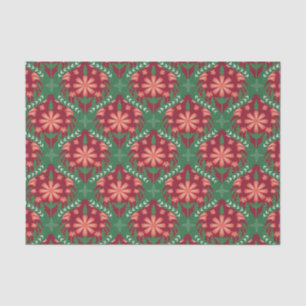 Papel De Seda Padrão de Enfeites de natal Festivos