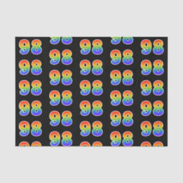 Papel De Seda Padrão de Espectro do Arco-Íris "98"