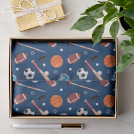 Papel De Seda Padrão de esportes de beisebol