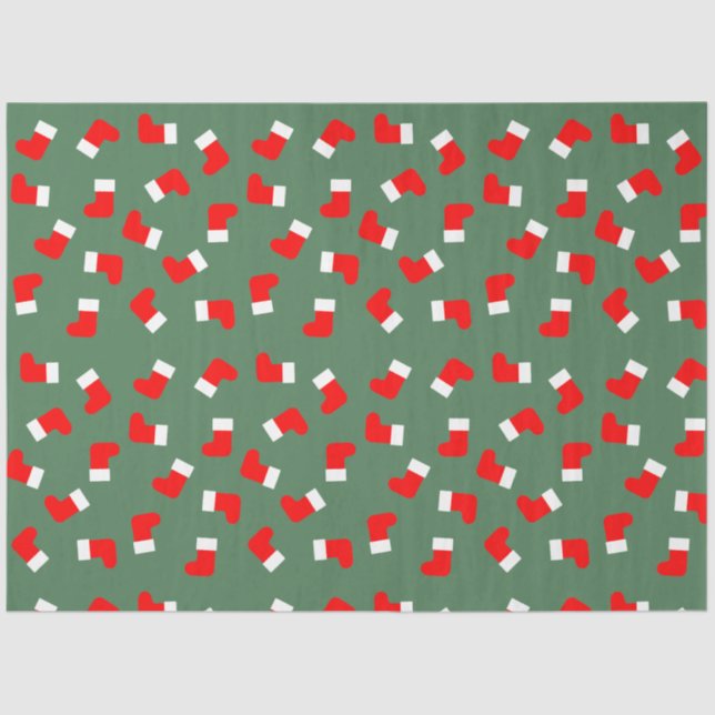 Papel De Seda Padrão de estoque de Natal (Frente )