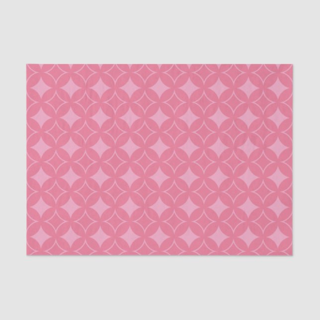 Papel De Seda Padrão de expedição rosa (Frente )