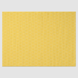 Papel De Seda Padrão de favo de mel dourado amarelo desenhado à 