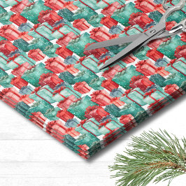 Papel De Seda Padrão de Feriado Natal