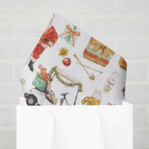 Papel De Seda Padrão de festa de Natal de golfe “Let’s Par-Tee”