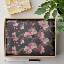 Papel De Seda Padrão de Flor de Cerejeira Sakura