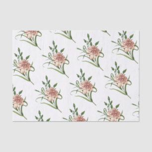 Papel De Seda Padrão de Flor do Cravo