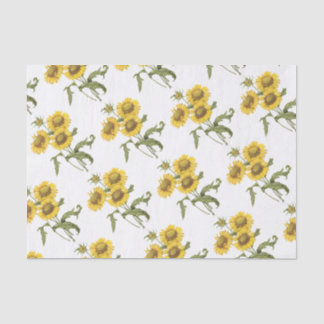 Papel De Seda Padrão de Flor em Aberto