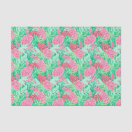 Papel De Seda Padrão de Flores Tropicais na Praia de Preppy Palm