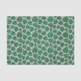 Papel De Seda Padrão de Folha Verde 10