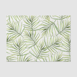 Papel De Seda Padrão de Folha Verde 15