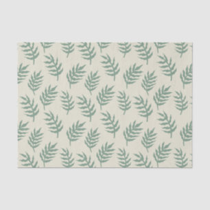 Papel De Seda Padrão de Folhas da Floresta Tropical da Floresta