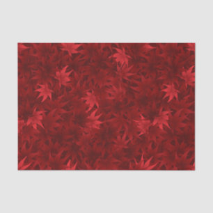 Papel De Seda Padrão de folhas de carapaça vermelha