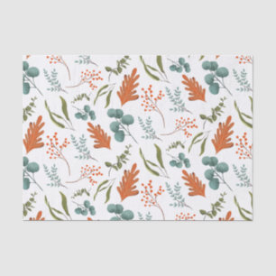 Papel De Seda Padrão de Folhas de outono