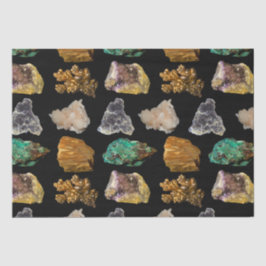 Papel De Seda Padrão de Fotografia de Rockhound e Minerals