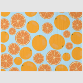 Papel De Seda Padrão de Fruta laranja