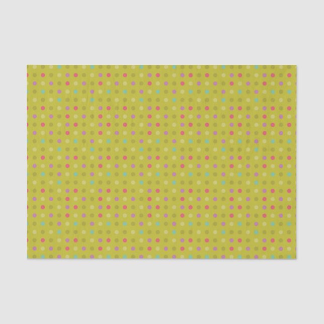 Papel De Seda Padrão de fundo Polka-dot (Frente )