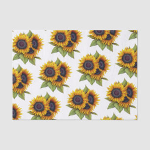 Papel De Seda Padrão de girassóis