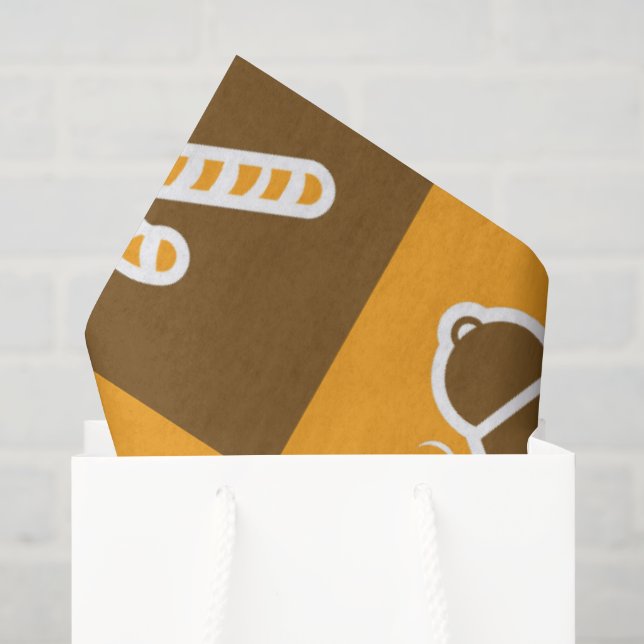 Papel De Seda Padrão de Grade de Feriado Festivo (Sacola de presentes)