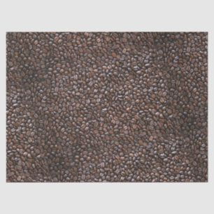 PAPEL DE SEDA PADRÃO DE GRÃOS DE CAFÉ