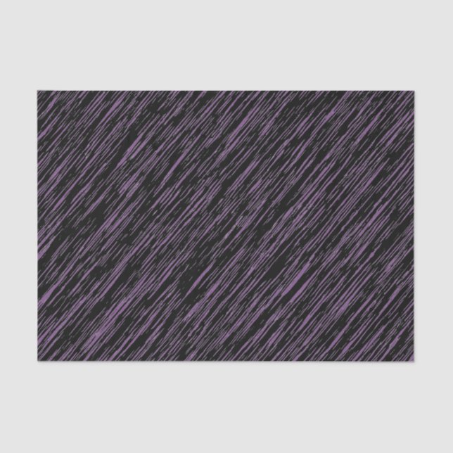 Papel De Seda Padrão de Grunge Preto e Roxo (Frente )